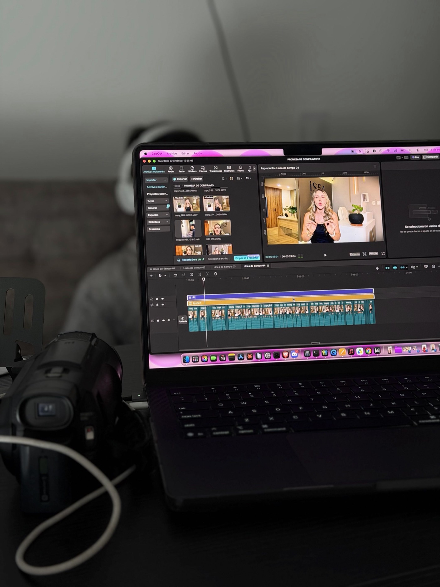 Editando video de cliente